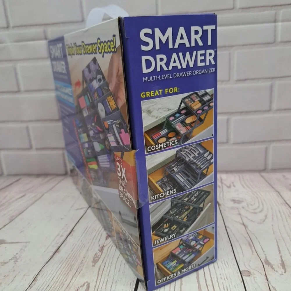 Smart Drawer Organizer for Standard Drawers- Expanding Multi-level  NIB